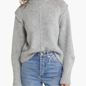 Topshop Light Gray Sweater Small
